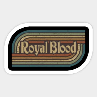 Royal Blood Vintage Stripes Sticker